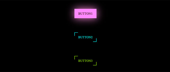 css3鼠标悬停按钮填充颜色发光动画特效