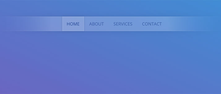 js+css3透明渐变风格导航菜单特效