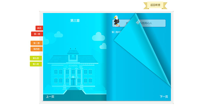 jQuery网页电子书翻页预览特效